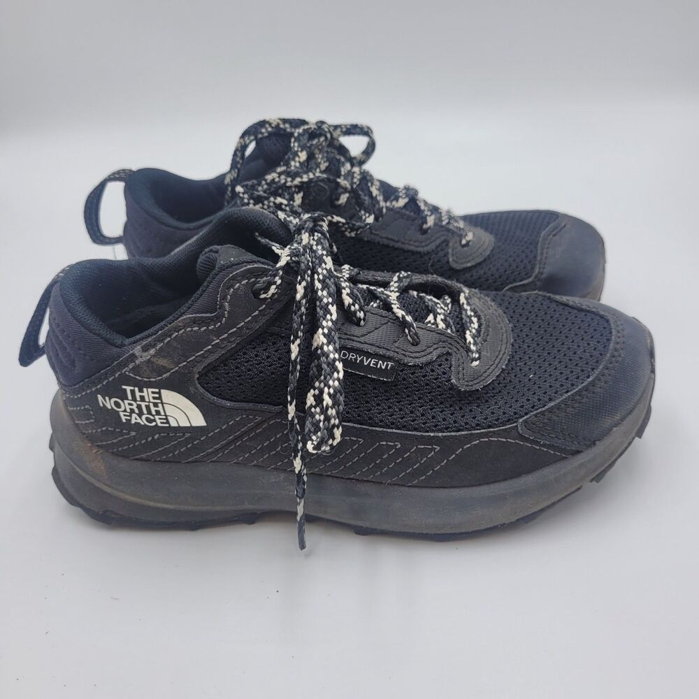 The North Face Kids Fastpack Hiker Shoes Size 8 Black Trail Outdoor‎ Sneaker
